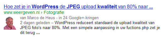 Author rank voorbeeld